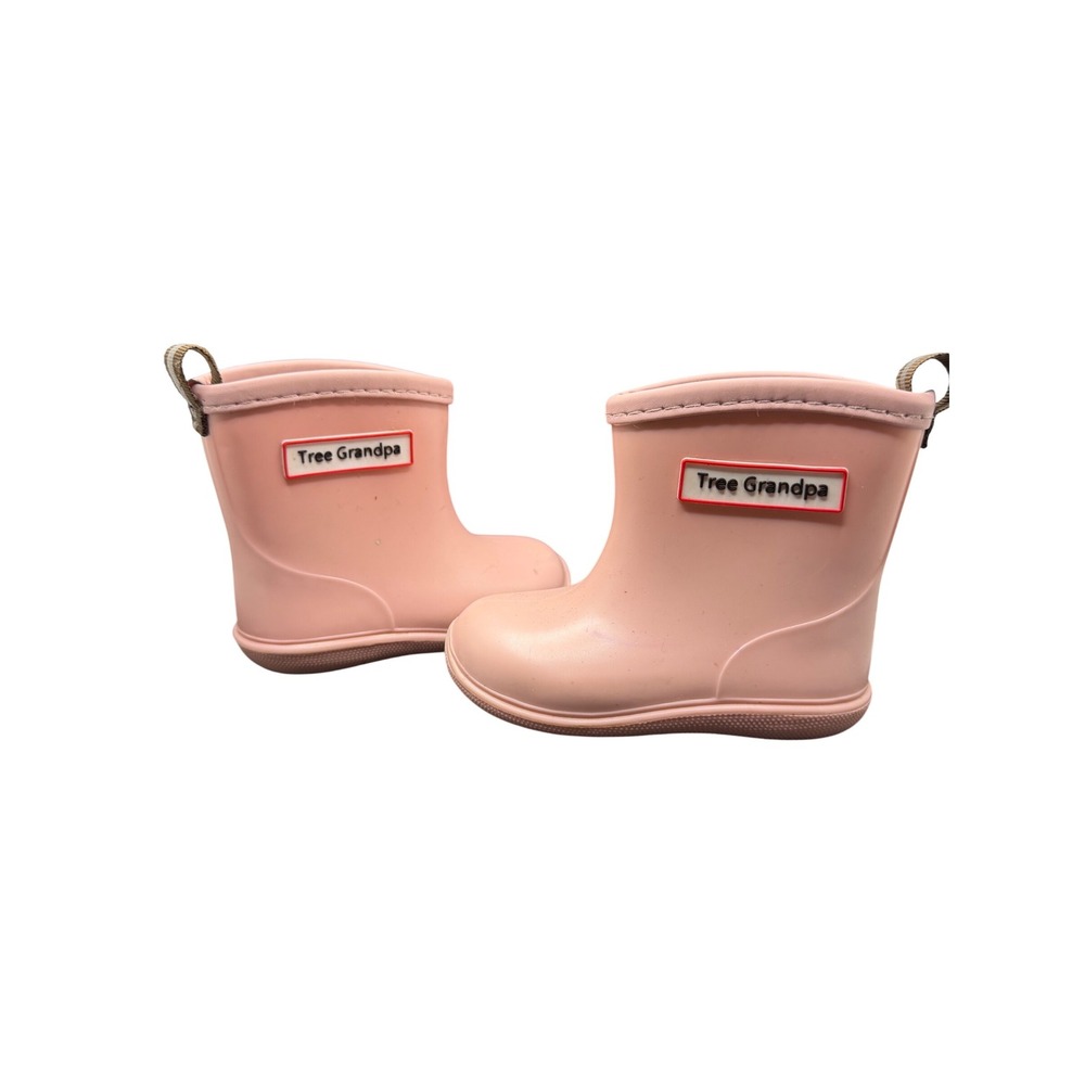 Tree Grandpa Rain Boots Kids Size‎ 13.0 Pink Good Waterproof Rubber Pull On